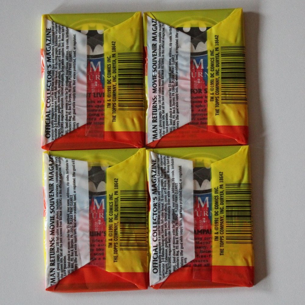 Batman Returns Collectible Cards | Sealed Packs of Topps 1991 Vintage Cards - Picture 3 of 4